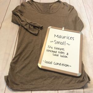 Maurices S 3/4 Sleeves Tan -Good Condition